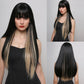 Synthetic Color Gradient Clip-In Hair Extensions