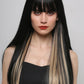 Synthetic Color Gradient Clip-In Hair Extensions