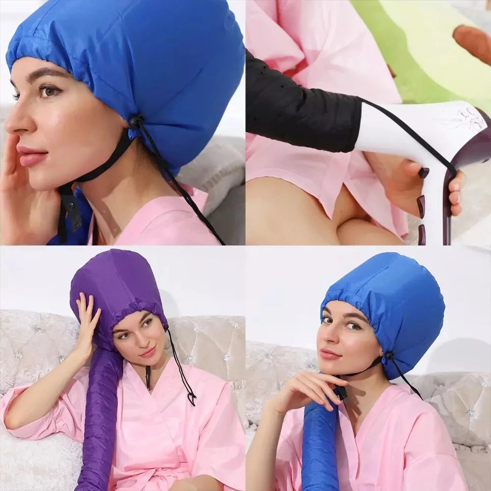 Bonnet Hair Dryer Attachment - Even Drying, Multiple Colors