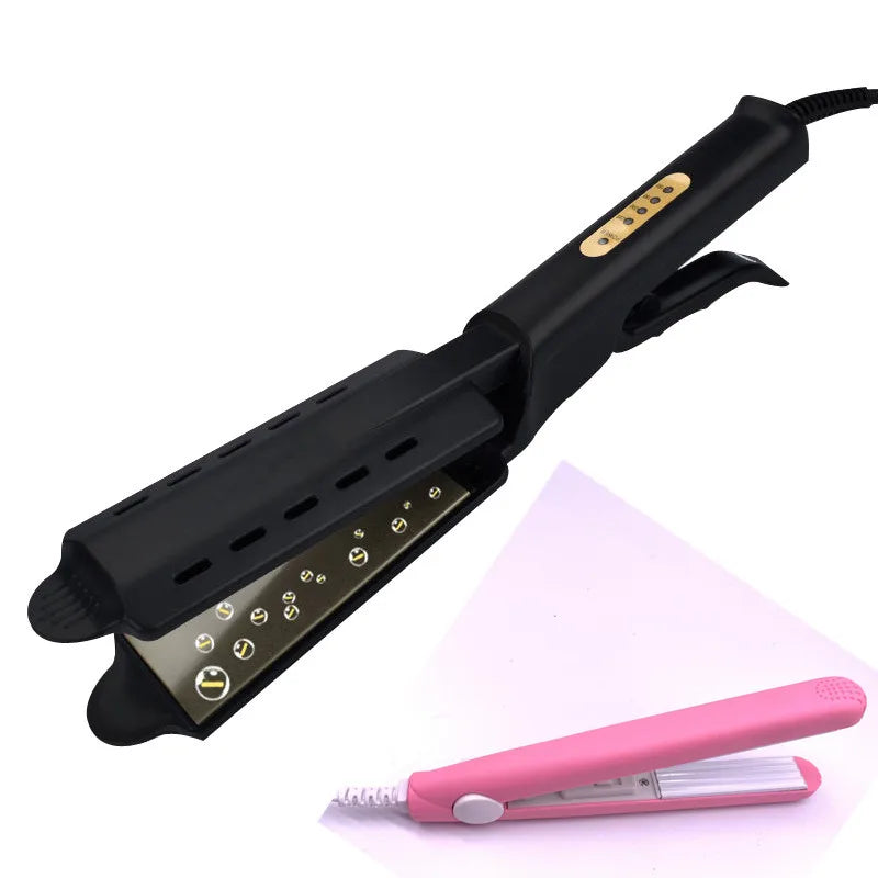 Hair Straightener - Adjustable Temperature, Dual Voltage for Travel