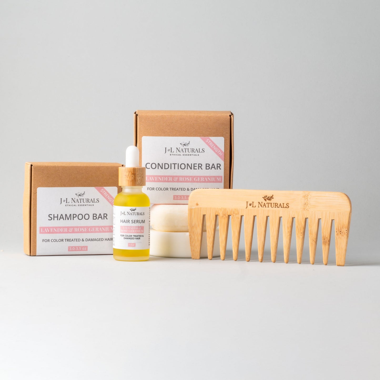 Natural Hair Care Kit for Color-Treated and Damaged Hair